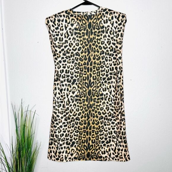 All Saints Coni Tank Leopard Print Dress - Picture 10 of 16